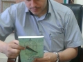 Currently working as the Director of the Prisoners' Radio in Gaza, Tariq Izzideen receives a copy of the TPD in which he is featured #TPD.jpg