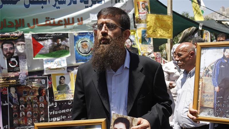 Adnan has been held for 11 months in so-called 'administrative detention', which is used by Israel to imprison Palestinians without charging them [AP]