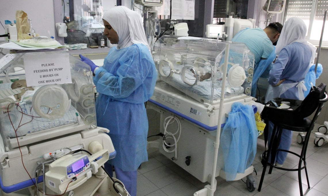 The neonatal intensive care unit in Makassed hospital in East Jerusalem. Photograph: Quique Kierszenbaum