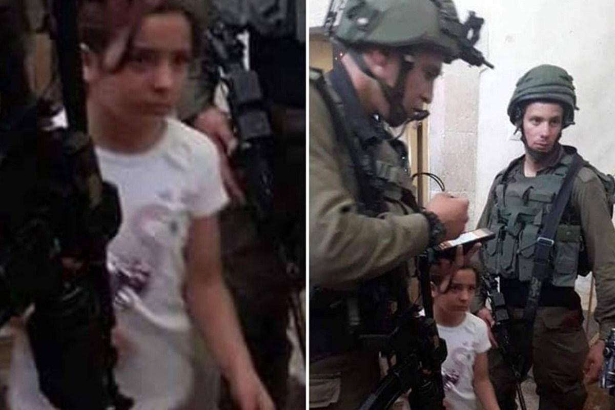 Israeli forces summoned an eight-year-old Palestinian girl, Malak Sadr, for interrogation in the West Bank city of Hebron